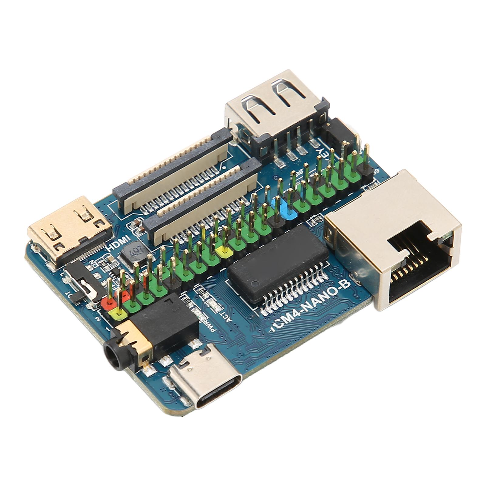

Для плати Raspberry Pi Module 4 Багатоінтерфейсна друкована плата 4K 30fps Роз єм CM4 USB2.0 CSI Роз єм 5V
