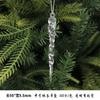 New Christmas Transparent Ice Crystal Snowflake Christmas Tree Decoration Supplies Christmas Atmosphere Christmas Tree Snowflake Pendant