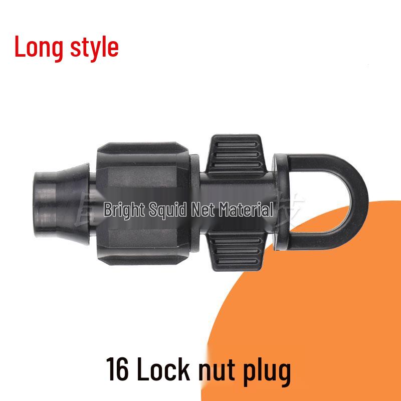 16mm Drip Tape Valve Connector with Locking Buckle Tee Fitting