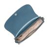 MICHAEL KORS Mila Snake Embossed Silver Hardware Polyurethane Shoulder Bag Medium Women's Cornflower