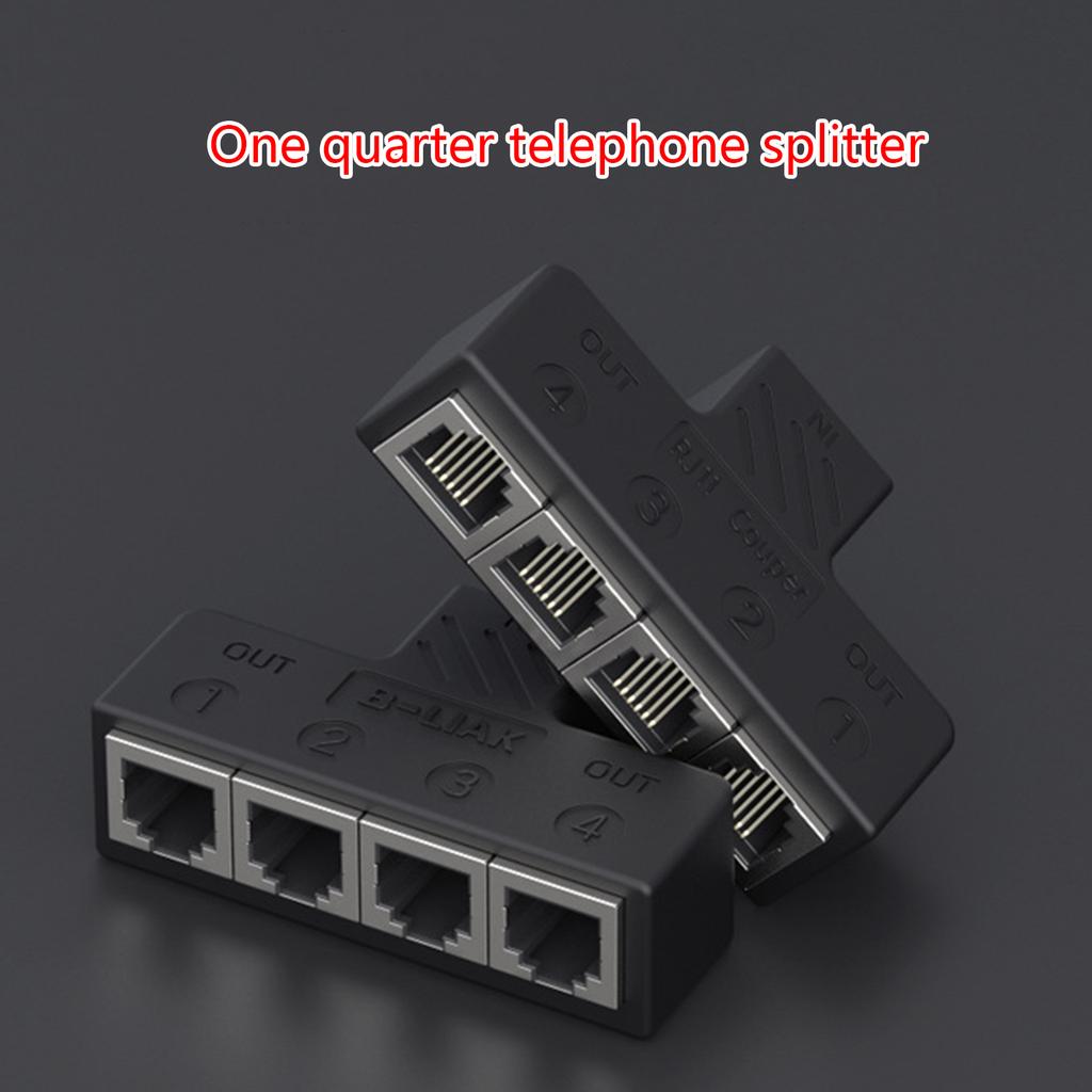 Phone Splitter Adapter 3port/4port Extension RJ11 6P6C Telephone Wall Adapter 1 To 3/4 Splitter Expand Connection