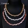 Emmaya Fashion Jewelry Rose Gold Rectangle Zirconia Necklace/Torques For Women Party Gift