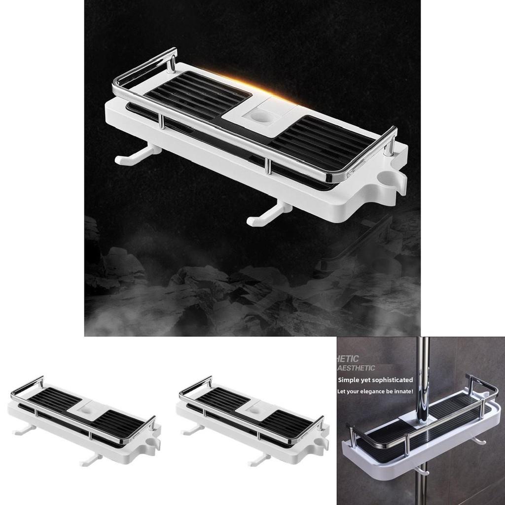 Included Bathroom Shower Shelf With For Easy Storage In Home Bathrooms