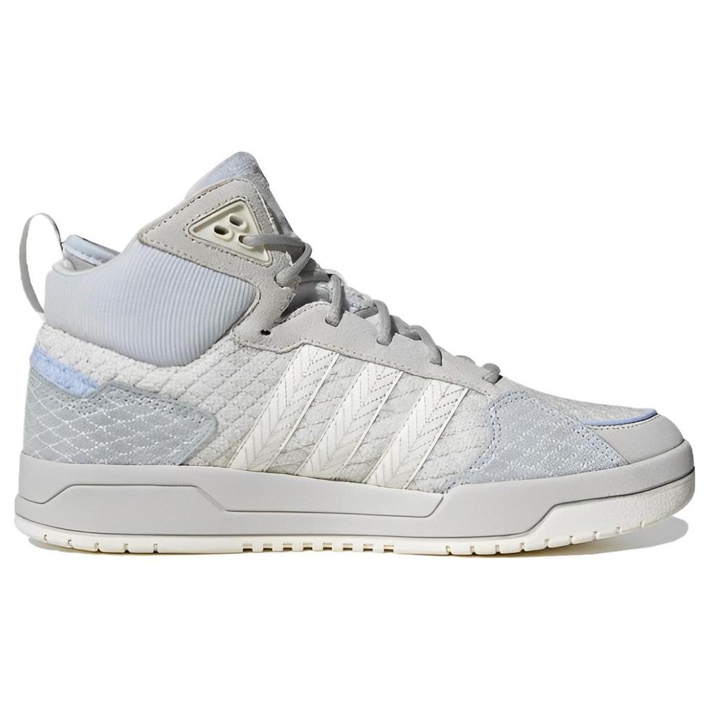 Adidas Neo 100Db Mid Stoff Synthetikleder High Top Sneakers Unisex Sneakers Blau Grau Weiß GZ2581