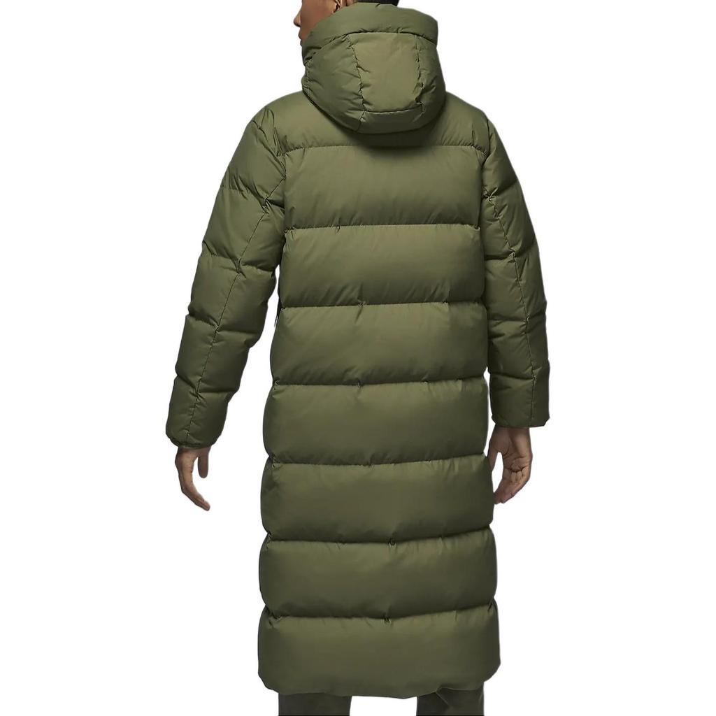 Jordan Flight Warm Loose Fit Hooded Down Jacket Men Outerwear Olive-Green FV7270-222