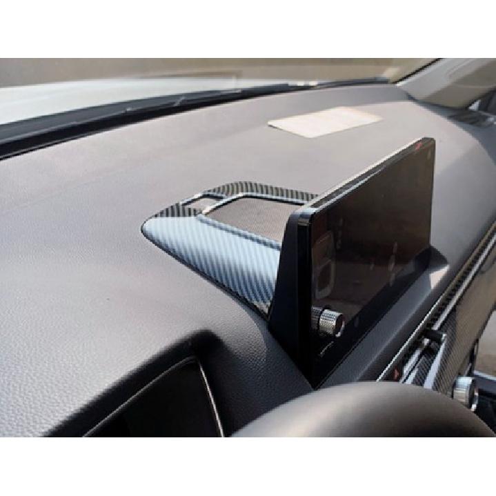 For Honda Civic 2022-2023 ABS Carbon Fiber Central Console Navigation Panel Trim