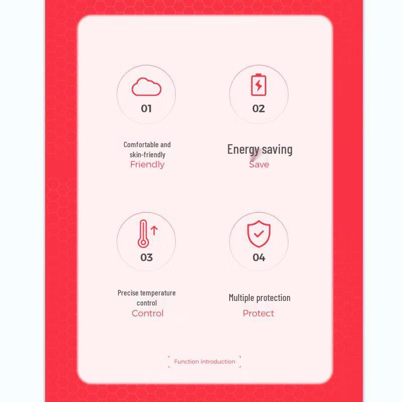 Rainbow Full-Circuit Safety Electric Blanket