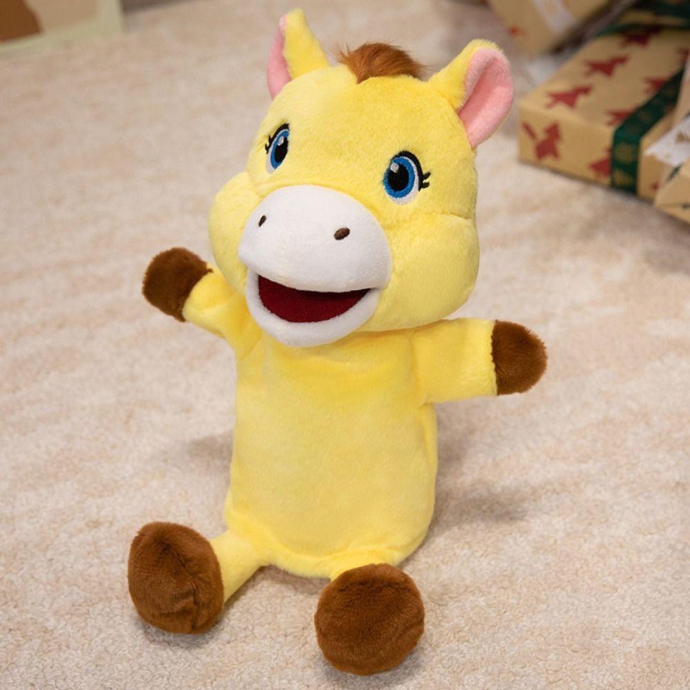 Storytelling Stuffed Plush Horse Toys Simulation Hand Finger Story Puppet Story Time