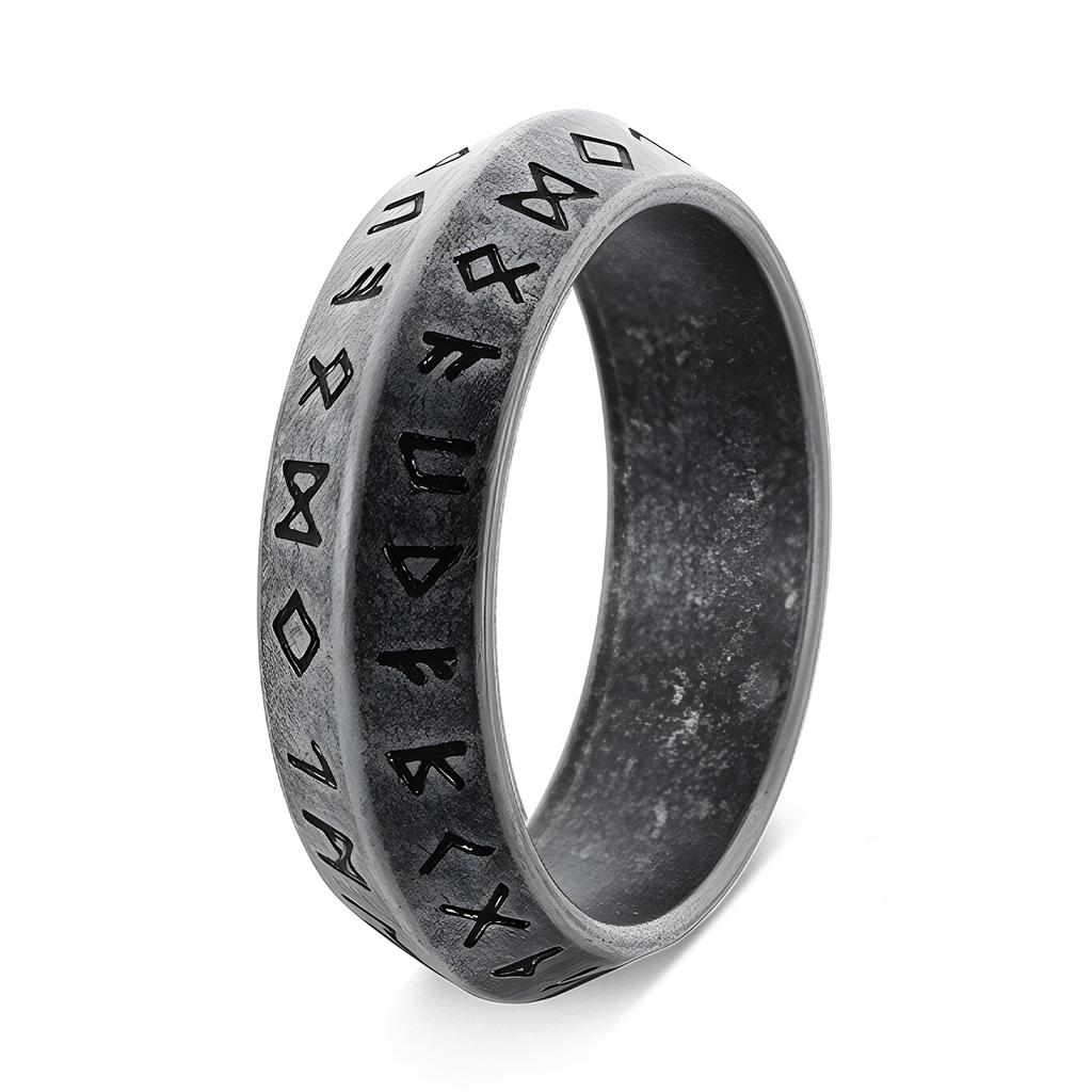 European and American Jewelry New Viking Ring Rune Ring Symbolizes Destiny, Future and Infinite Power
