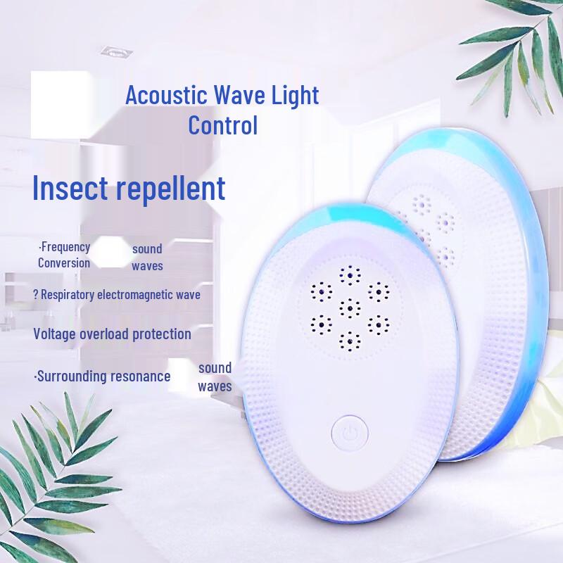 Light-Controlled Ultrasonic Pest Repellent Night Light