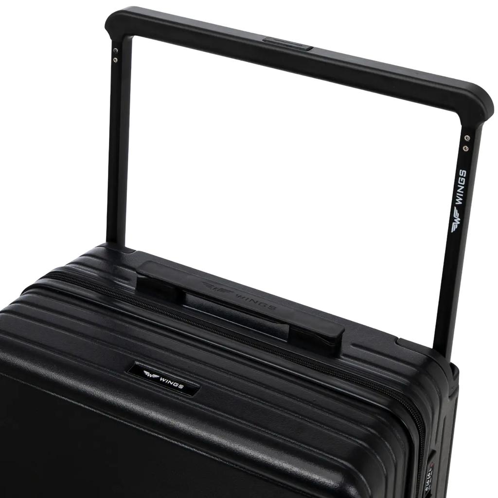Wings Bunting Abs+ 20" Black Cabin Suitcase