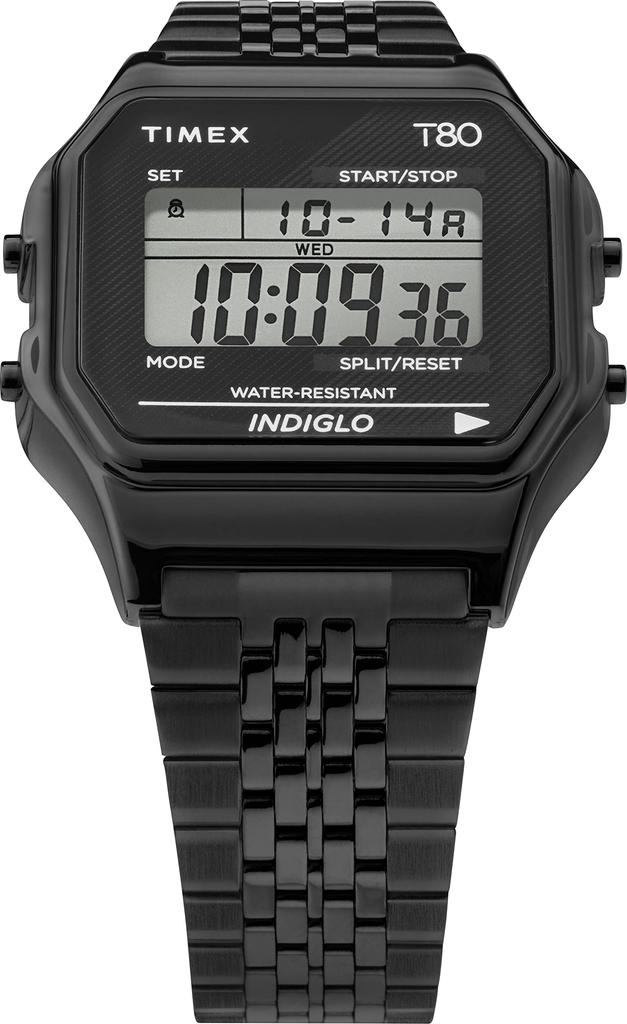 TIMEX Unisex Timex 80 Schwarze Uhr, TW2R79400, Digital