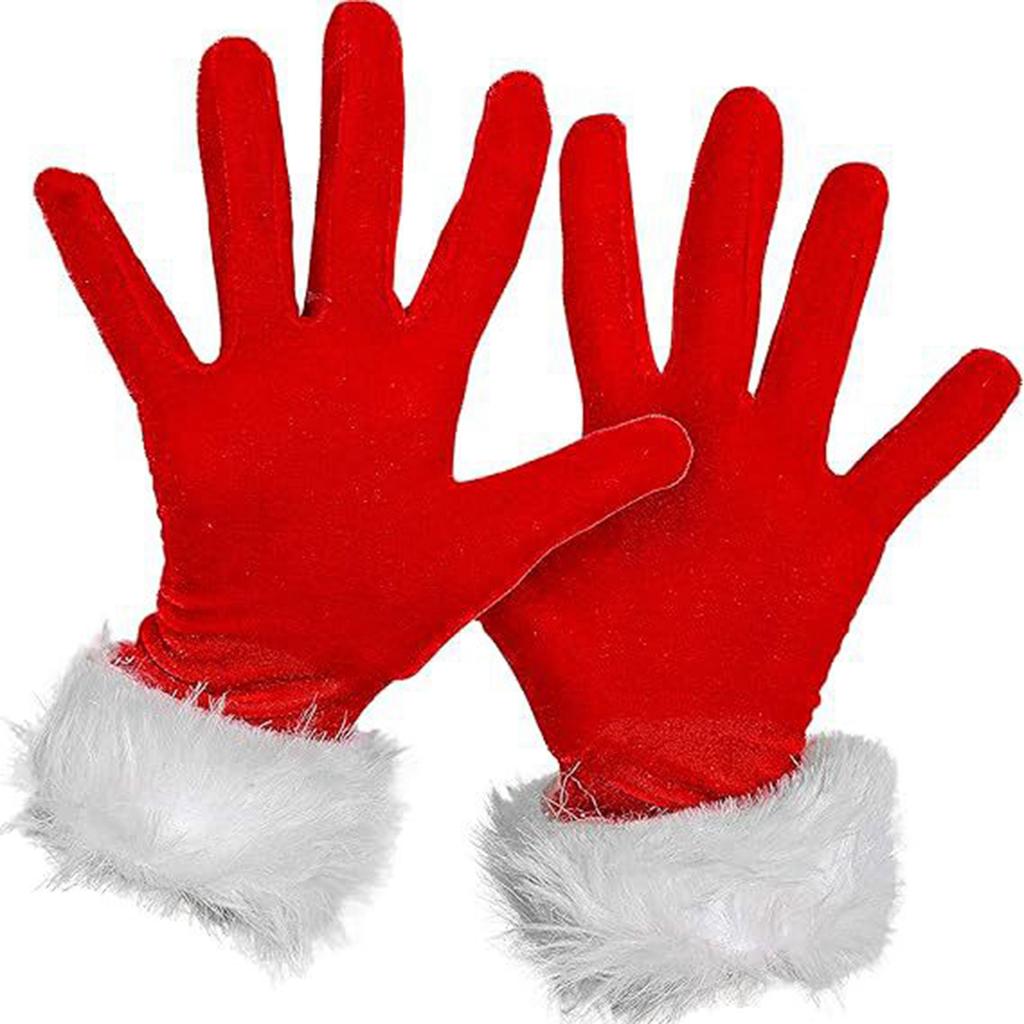 Christmas Party Etiquette Performance Gloves, Fleece-lined Velvet Gloves