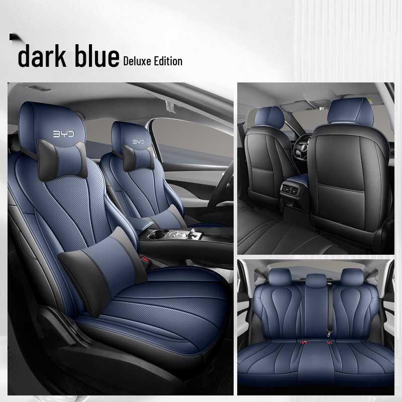 BYD Sea Lion Leather Seat Cushion - Fits 25 Car Models, All-Season, Breathable, Full Coverage.