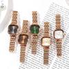 Steel Belt Watch Women'S Fashion Square Watch Casual Waterproof Quartz Watch