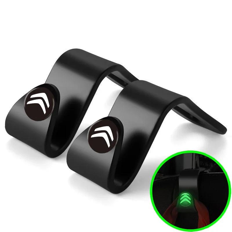 Luminous Car Seat Back Hook Portable for Citroen Jumper C5 Xsara DS3 ElyseeC3 C4 C2 Berlingo C1 Grand Picasso Hanging Holder akh256