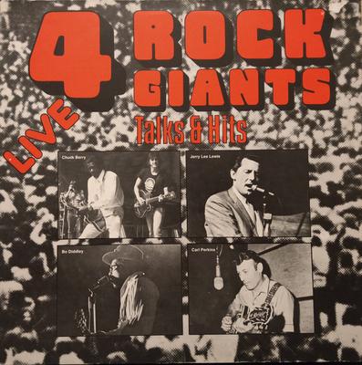 LP Record CHUCK BERRY, BO DIDDLEY, CARL PERKI - 4 Rock Giants, Talks & Hits BI15119 Bellaphon, Ches 1972 Germany Rock Used