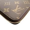 LOUIS VUITTON Monogram Zip Around Long Wallet purse Monogram canvas Brown M60017 Used