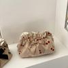Weiche Cord-Kirsch-Kosmetiktaschen für Mama Mommy Bag Baby Windel Windelorganisator Schleife Damen Abendtasche Geldbörse Schwangerschaftstasche
