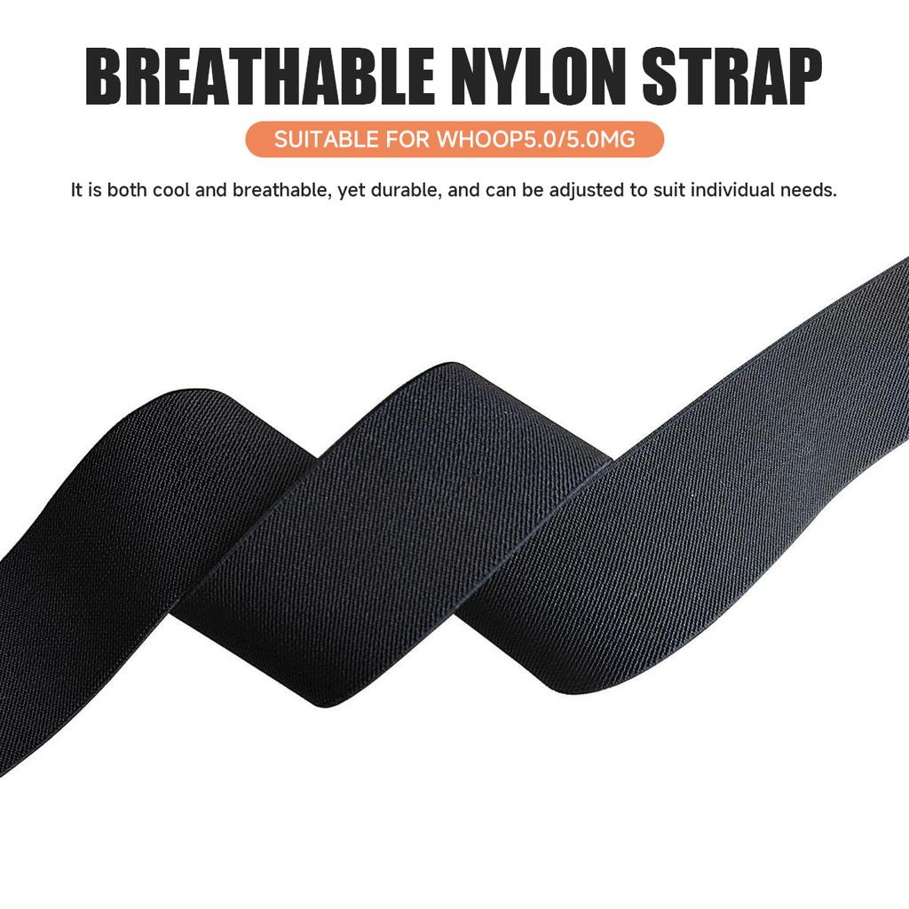 NEW Sports Nylon Band for Whoop 5.0 Strap for WHOOP 5.0MG Woven Elastic Strap with Gold/Silver/Rose Gold Metal Frame