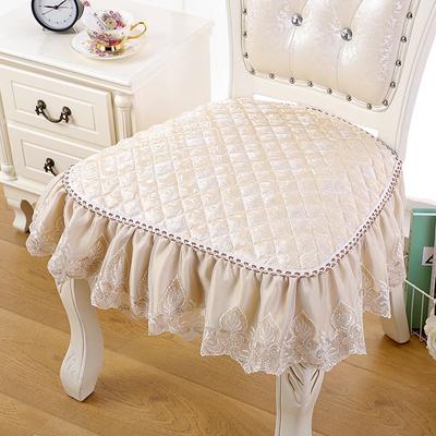 2pcs European Royal Luxury Lace Chair Cover Cushion Stool Seating Washer Mats Seat Cushions Dining Chair Case Pad Home Decor