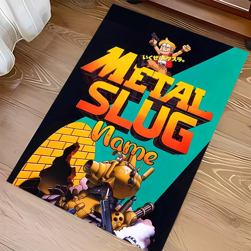 Custom Personalization Metal Slug Print Area Rug - Soft, Washable Non-Slip Indoor Mat,Living Room,Home&Office Decorative Rug