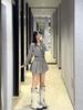 Women's Early Spring 2026 College Style A-line Pleated Mini Skirt - Anti-exposure, Slimming, Woolen Design