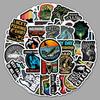 51 Unique Waterproof Sea Cartoon Fishing Stickers for Suitcase & Laptop