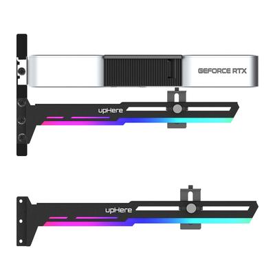 upHere General Purpose Video Card Holder 5V 3PIN ARGB GPU Brace Support Fixes Graphics Card Supports GPU AURA Sync Compatible "G276ARGB"