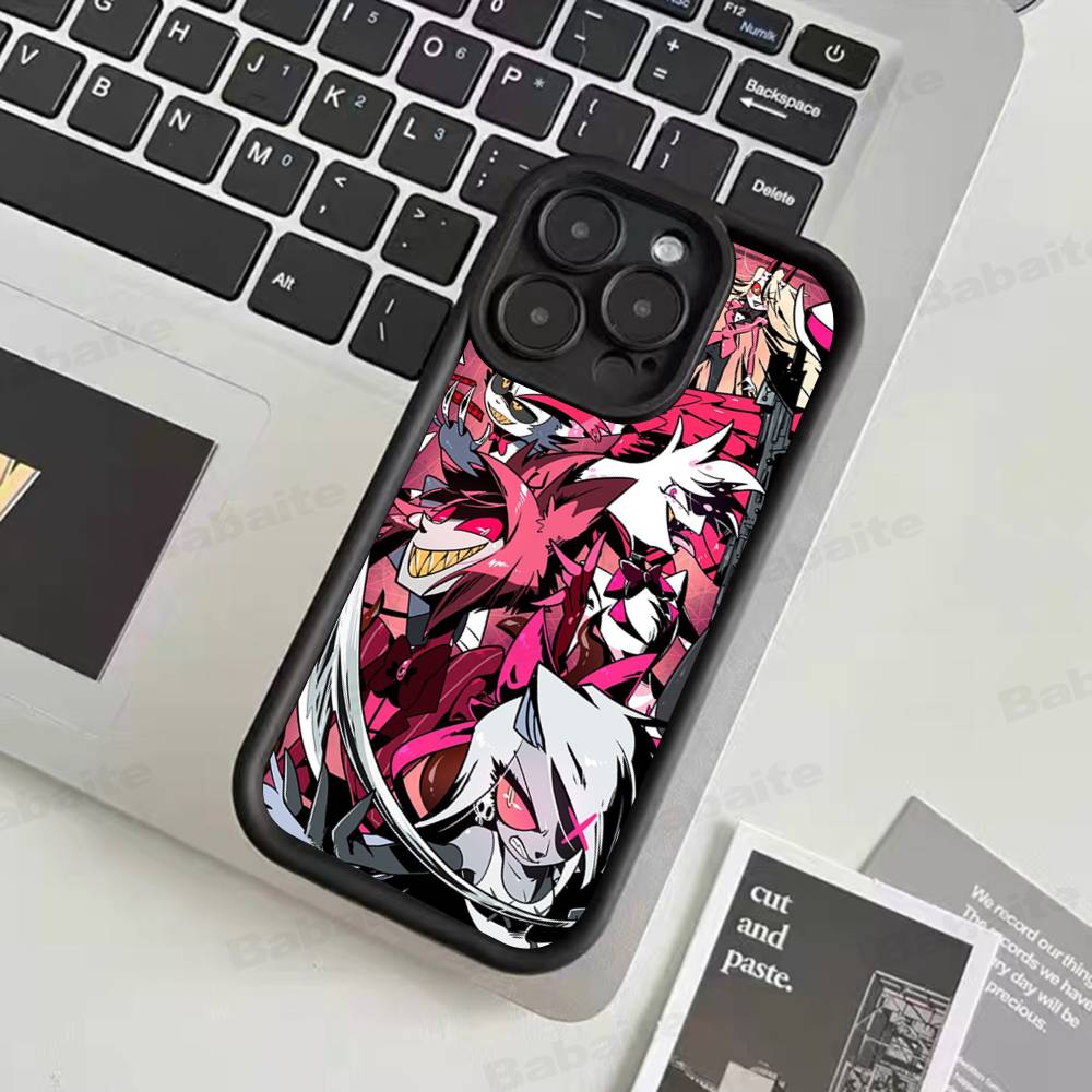 

Чехол для телефона H-Hazbin H-Hotel Для iPhone 17 16 15 14 13 12 11 Pro Max 16E Plus INS Мягкий чехол iPhone 16 pro