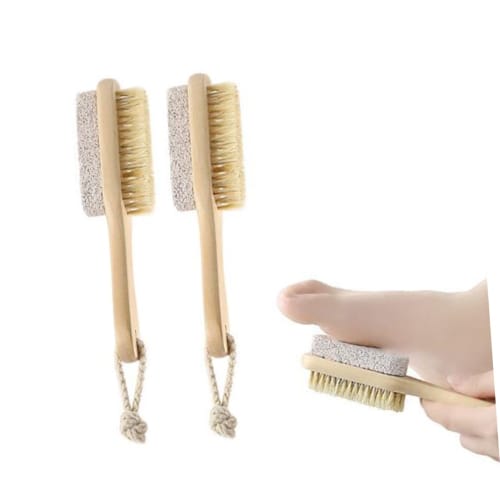 OSOLADY Foot Callus Brush with Double-Sided Pumice Pad and Bristles
