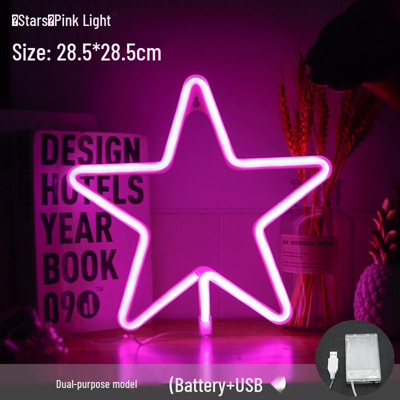 Christmas Neon LED Night Light - Influencer-Inspired Holiday Bedroom Decoration