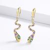 Personality Unique Handmade Enamel Serpentine Women's Earrings High-quality Party Jewelry Punk Style Accessories Fashionable Women's Jewelry