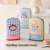 Oxford Cloth Standing Cosmetic Pouch Dust-proof Makeup Brush Holder Makeup Organizer  Pen Storage