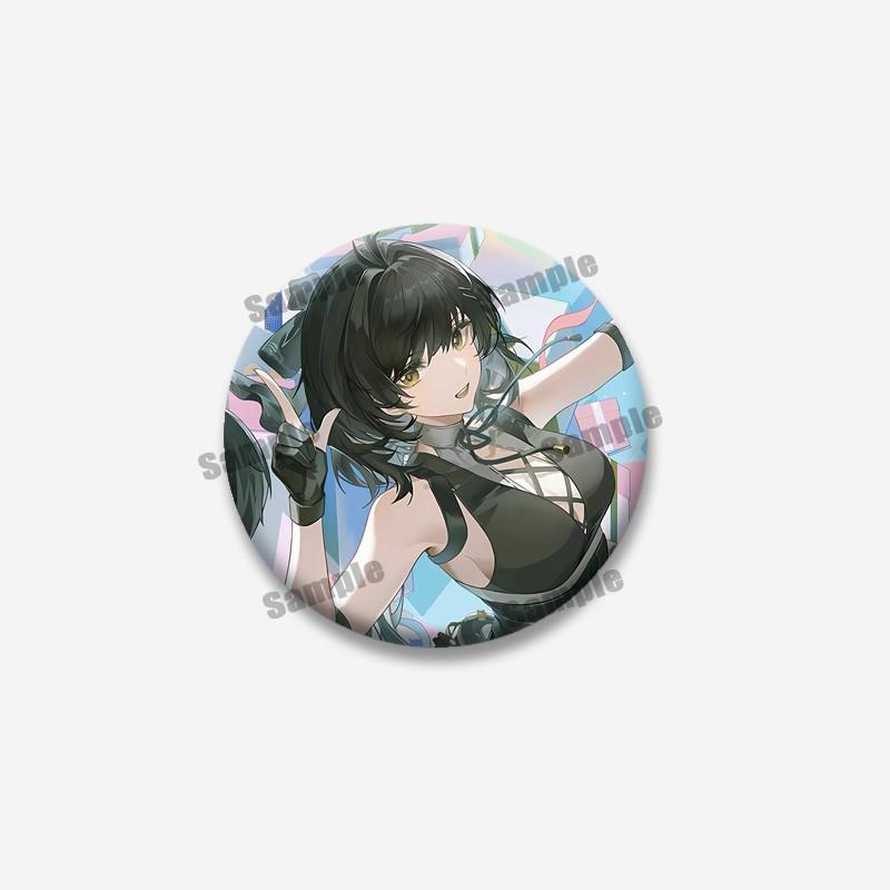Anime Game Wuthering Waves Hiyuki Carlotta Enamel Pin Cartoon Figure Round Brooches Funny Lapel Badge Jewelry Gifts for Friends
