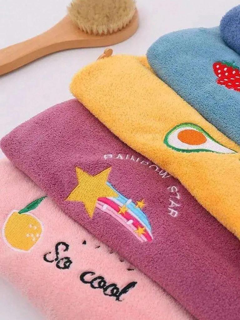 1pc Quickly Dry Hair Hat Towel Super Absorbent Soft Bathroom Women Head Towels Girls Cute Hair Towel Hair Dry Wrap Bonnets