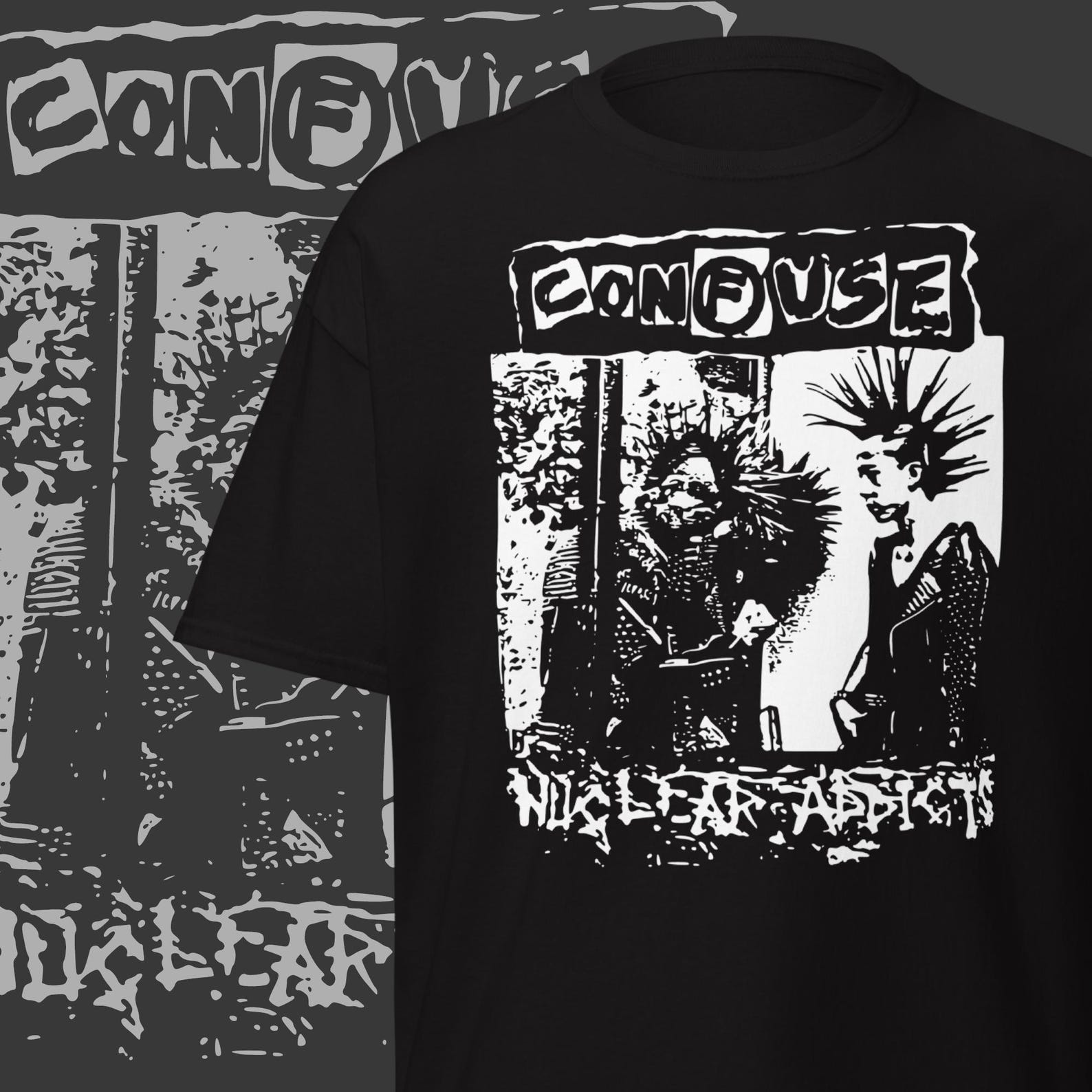 Vintage Confuse Band T-Shirt Japanese Noise Punk Merch 2XL