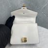 [Pre-Owned] Sylvie Gold Buckle Striped Web Satin Bow Chain Mini Shoulder Bag - Good #H3OS6N