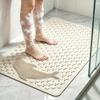 PVC Non Slip Shower Mat Strong Suction Cups, Double Sided Anti-slip Drain Massage Bath Mat, Safe for Elderly & Pregnant Women
