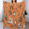 Magic Vintage Halloween Time Throw Blanket Cozy Home Blanket Gift for Christmas Holiday