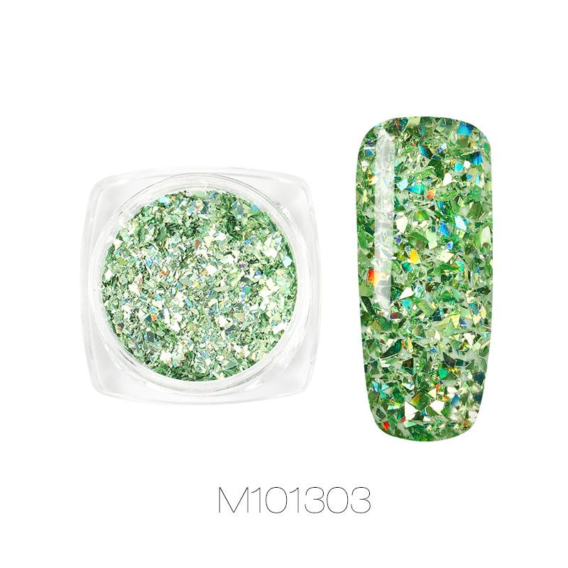 

Міні-шестикутник Лазерний сяючий нейл-арт блискітки DIY блискучі пайєтки наконечники нігтів манікюр блискітки