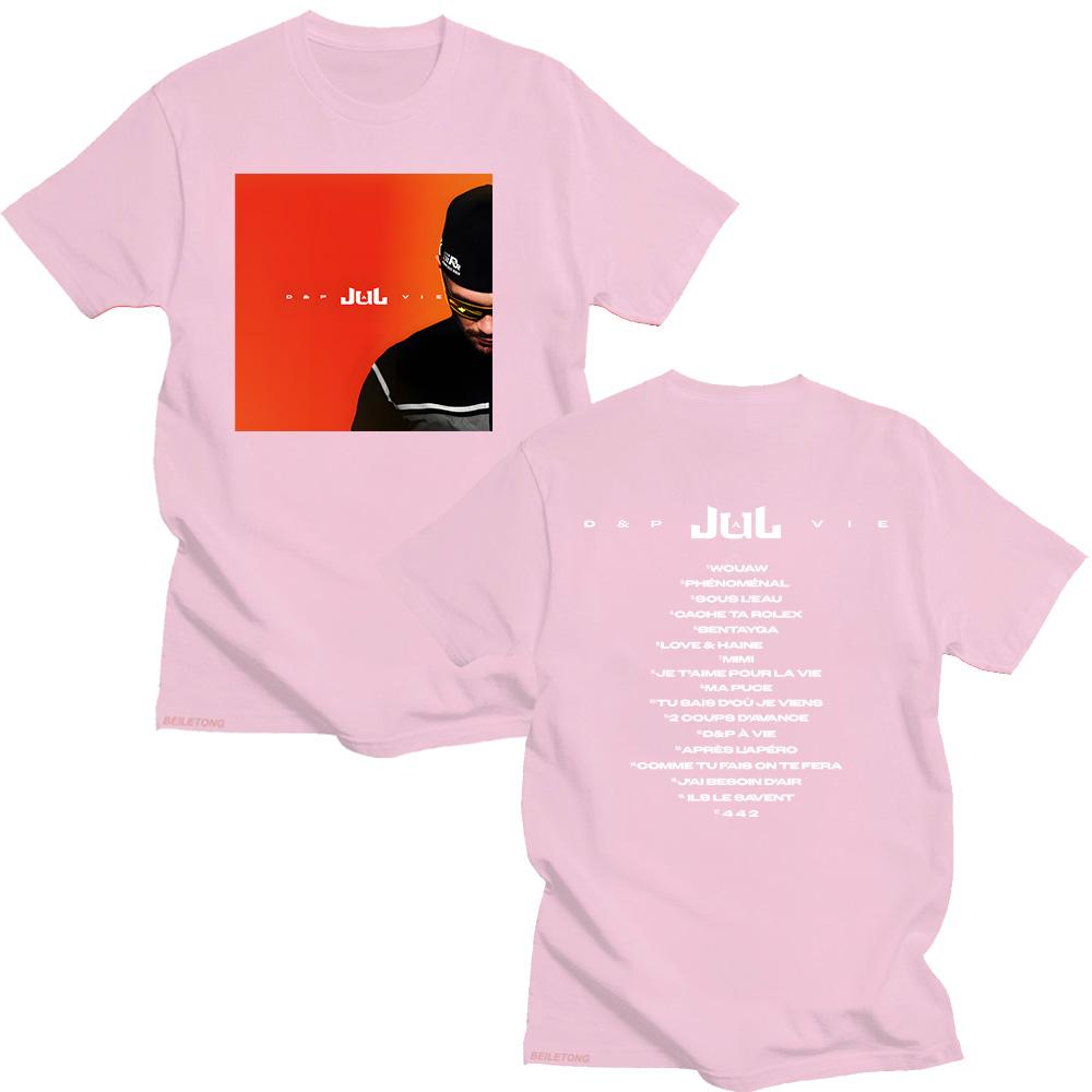 Rapper JuL D&p À Vie T-shirts  JuL New Album Fashion Versatile Tshirts Graphic Tees Summer for Women/Men Short Sleeve Cotton Top