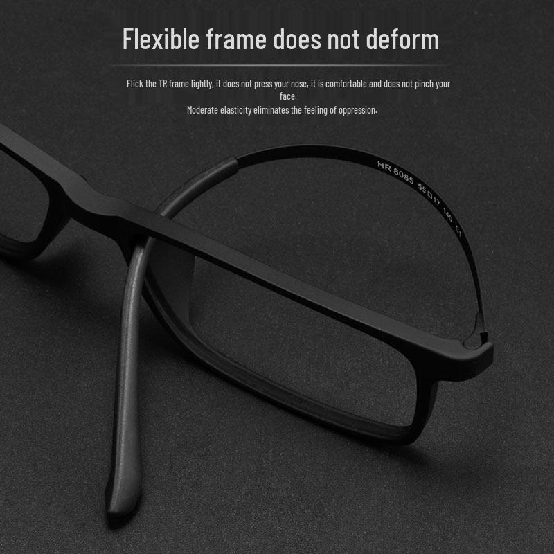 Ultra-Light TR90 Men's Fashion Glasses: Super Elastic Alloy Full Frame for Myopia