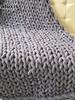 Chunky Knit Wool Blanket - Perfect for Sherpa Blankets