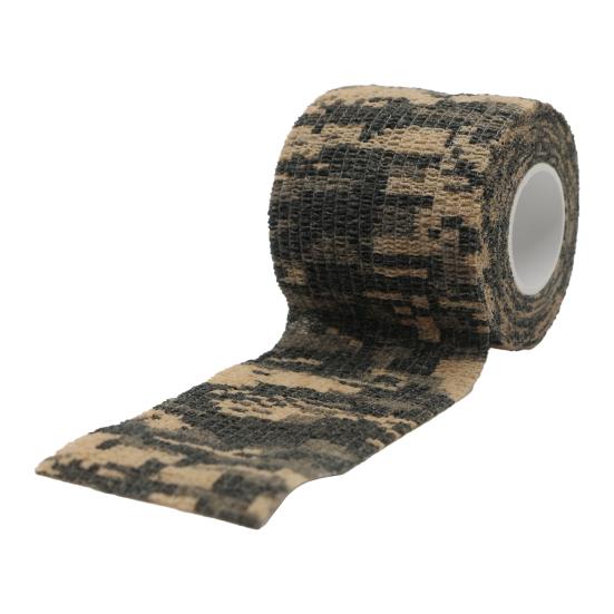 1 Roll Camouflage Tape Anti-scratches Self-Adhesive Widely Applied Military Camo Stretch Bandage Tape