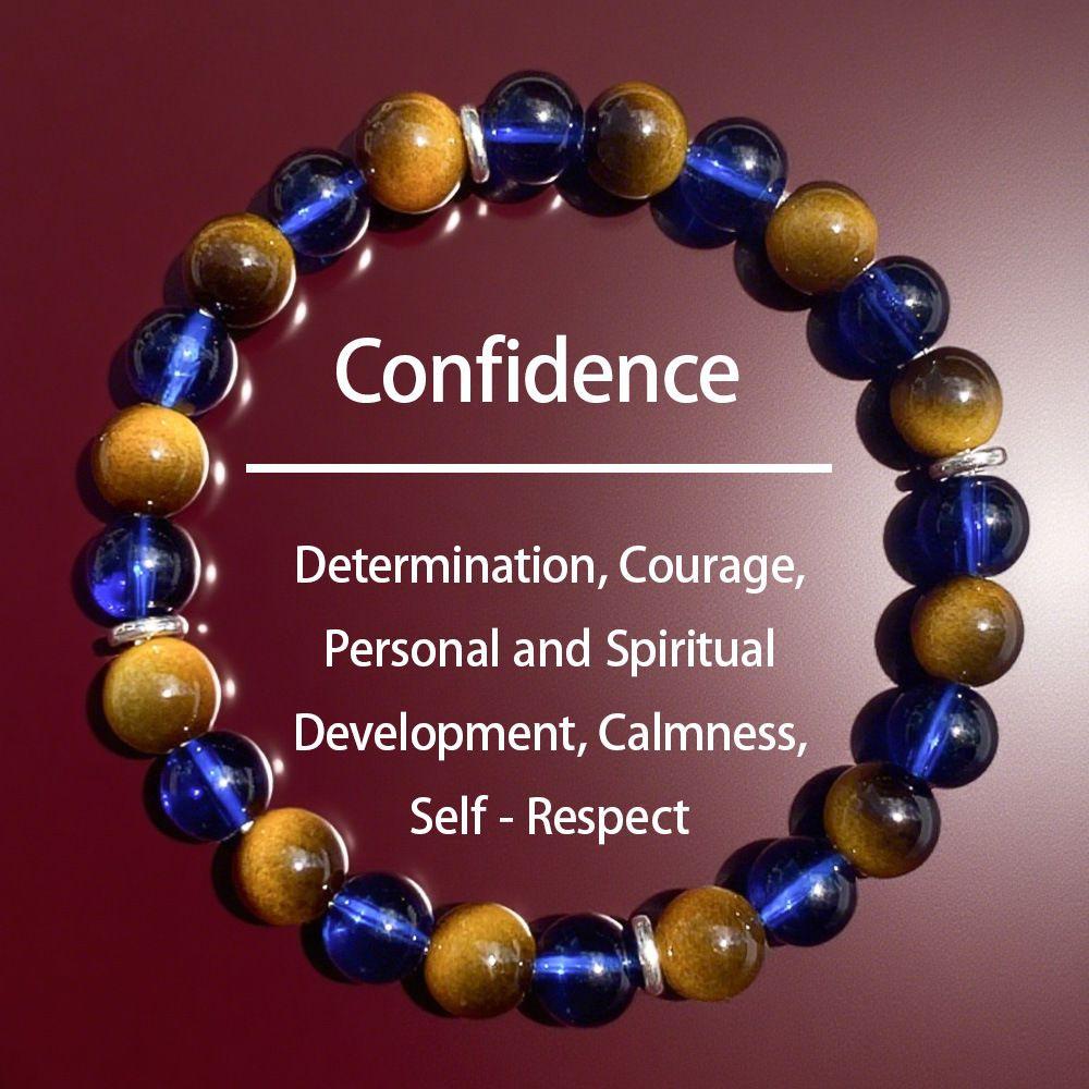 

Natural Crystal Stone Beaded Bracelet Spiritual Energy Gemstone Stretch Bracelet for Personal Development and Calmness with Durable Elastic Cord