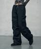 Ledeoli Parachute Wide Cargo Pants [Cotton Beige]