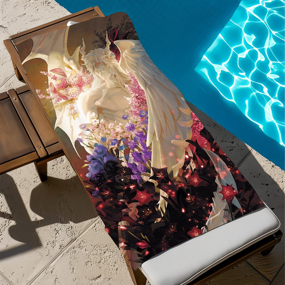 Sylus Love And Deepspace Towel Large Quick-Drying Microfiber Soft Beach Towel For Travel Fitness Sauna Bathing Camping