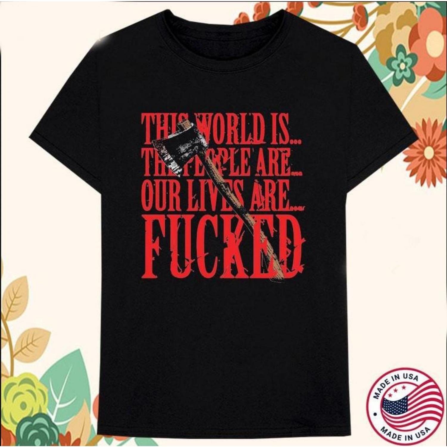 

Paleface Swiss Ax This World Is The People Unisex T-shirt S-5XL Unisex T-Shirt XXXXXL чорний