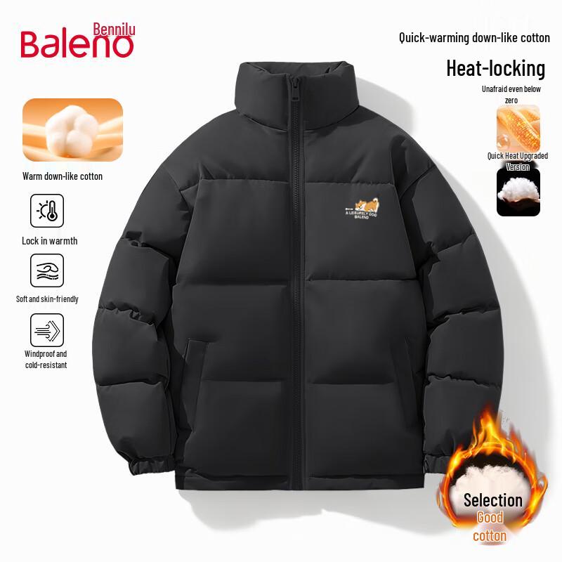 Baleno Men's Padded Stand-Collar Winter Jacket